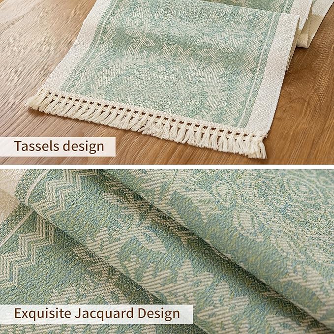 Table Runners 72 Inches Long Waterproof Boho Table Runner - Image 3