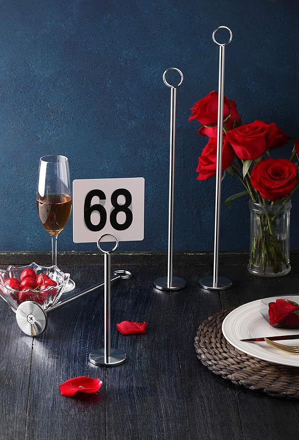 New Star Foodservice 23336 Ring-Clip Table Number Holder/Number Stand/Place - Image 5