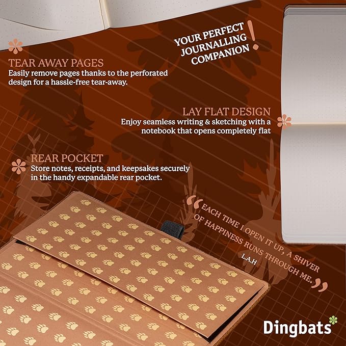 Dingbats* Wildlife Lined Writing Journal Notebook A5 - Image 5
