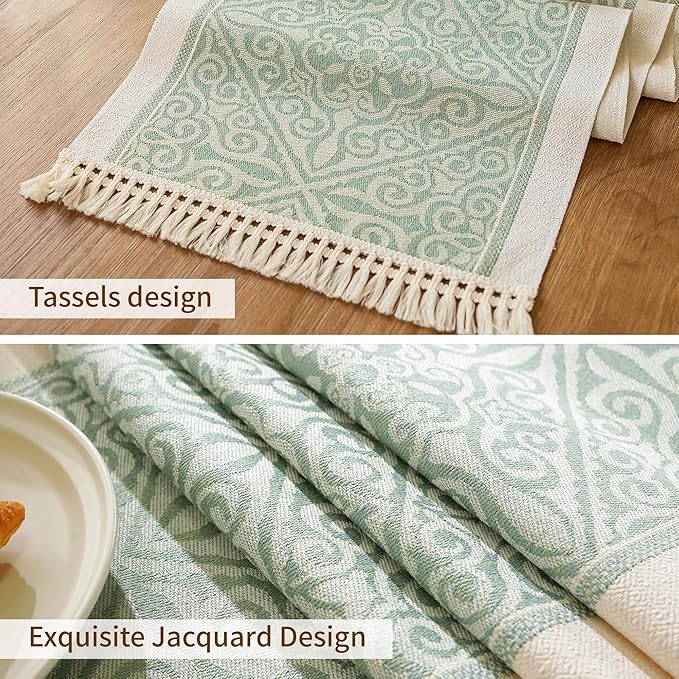 Table Runners 95 Inches, Waterproof Boho Table Runner - Image 3
