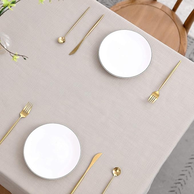 maxmill Lux Faux Linen Table Cloth - Image 3