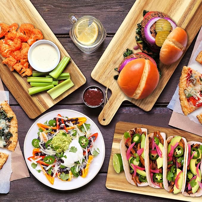 Patelai 12 Packs Wooden Cutting Board Set - Image 5
