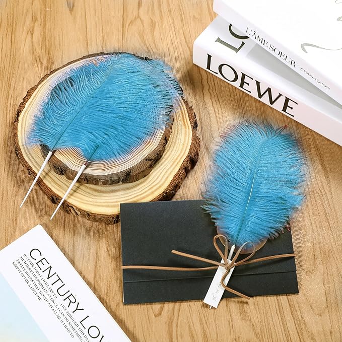 SOGUGOM Turquoise Craft Ostrich Feathers - Image 6