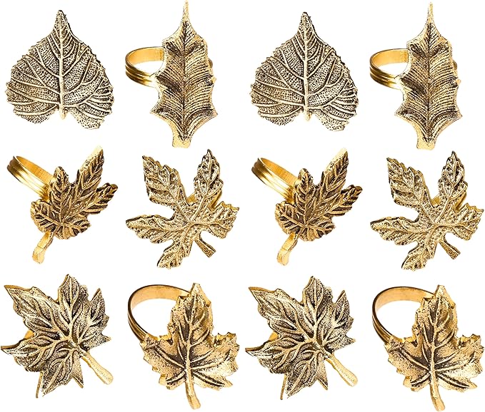 Rustic Napkin Rings Set of 12 by ALPHALivingHOME