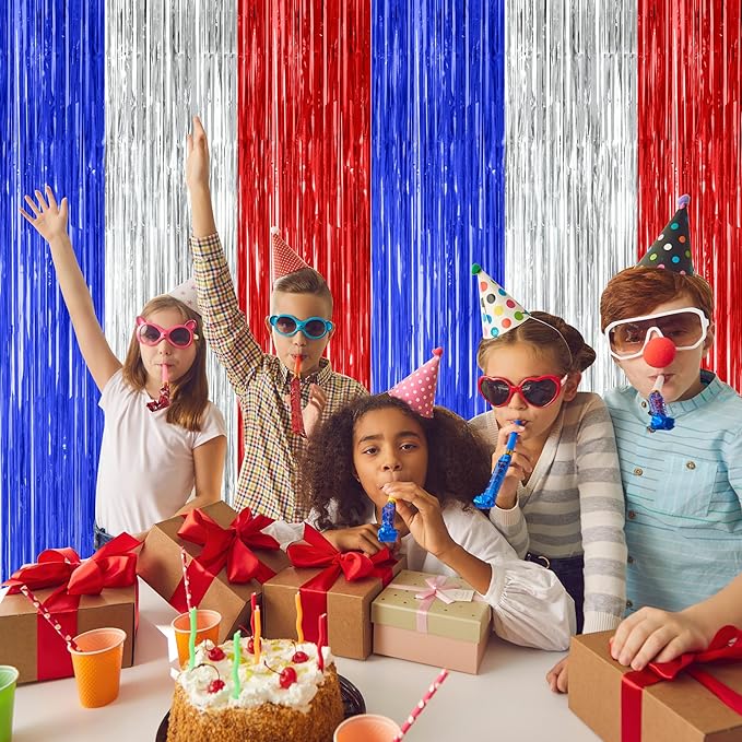 4 Pack 4th of July Decorations, 3.28 FT x 7.05 FT Independence Photo Backdrop - Image 6