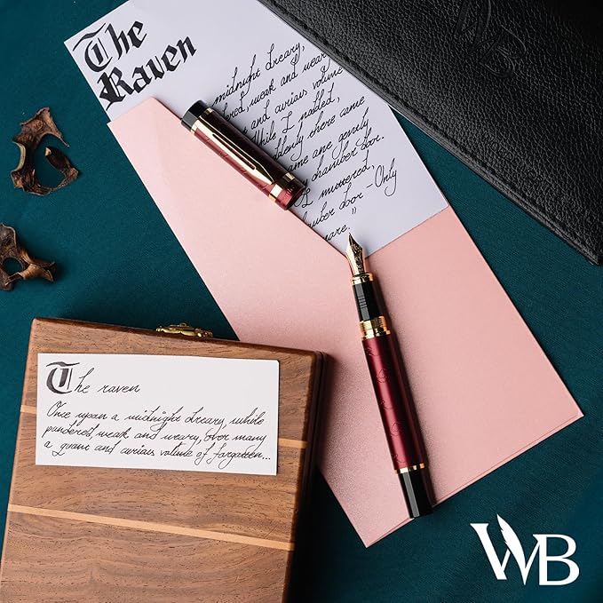 Wordsworth & Black Primori Fountain Pen Set; Medium Nib, Gift Case, 24 Ink - Image 8