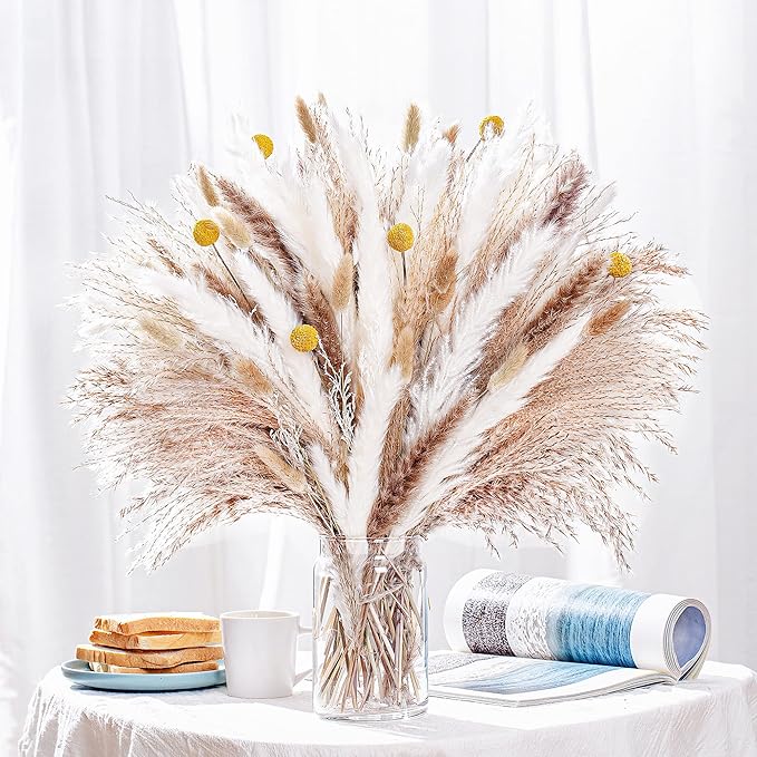 100PCS Natural Dried Pampas Grass Decor - Image 7