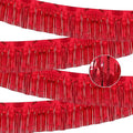 4 Pack 10 Feet Glitter Red Parade Float Decorations by ILHSTY