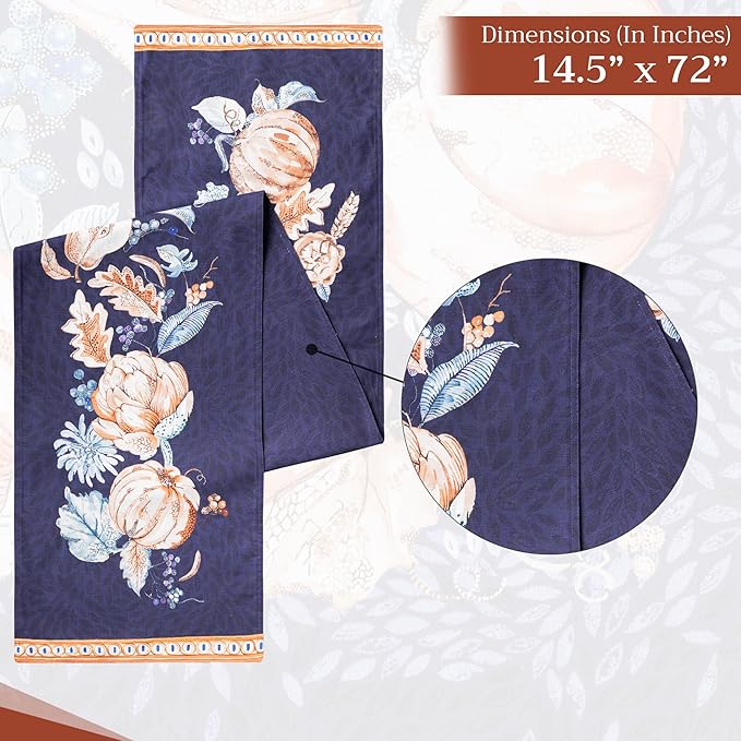 Maison d' Hermine Table Runner 100% Cotton Double Layer Table Runners 72 inches - Image 4