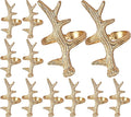 Lightweight Metal Napkin Rings Set of 12 by CLEENTABLE