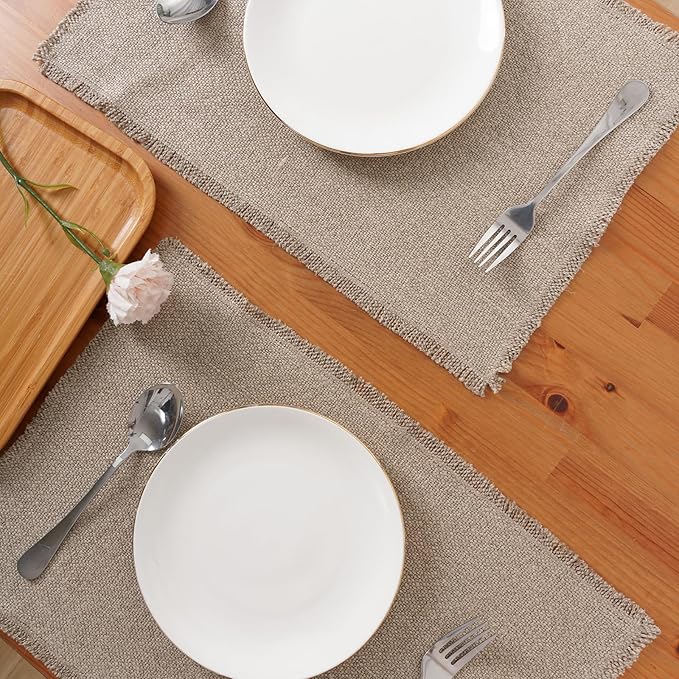 100% Pure Linen Placemats Set of 4 - Image 2