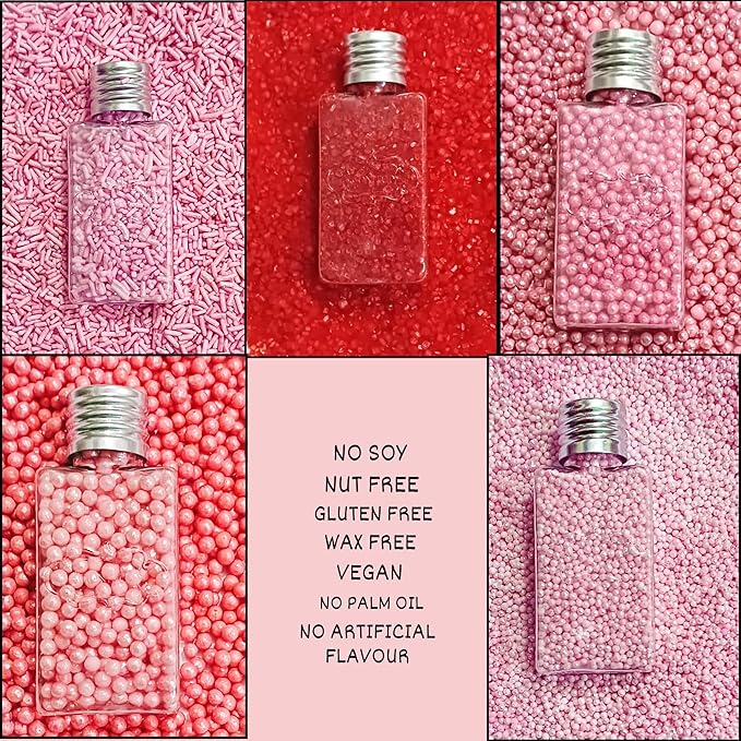 Confect Sprinkles for Cakes & Cupcakes Decoration Assorted pack of 5 ​​​Pink - Image 4