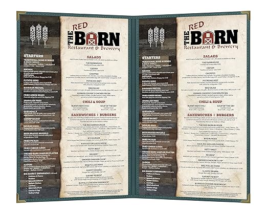 Goodsmart Pajco Style Restaurant Menu Covers – Pack of 10, Side-Loading Menu - Image 2