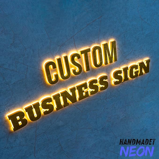 Custom Led Sign Business Logo Lights Signage Letters Backlit - Image 2