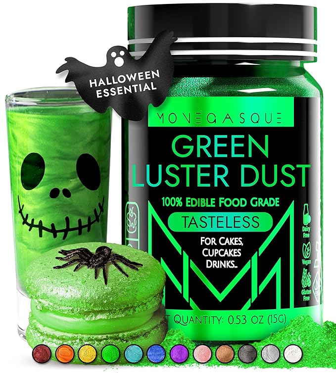 MONÉGASQUE Green Edible Glitter by MON%C3%89GASQUE