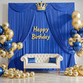 30ftx10ft Wrinkle Free Royal Blue Backdrop Curtains by CO-AVE