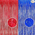 Foil Fringe Curtain 4th of July Decorations by BRAVESHINE