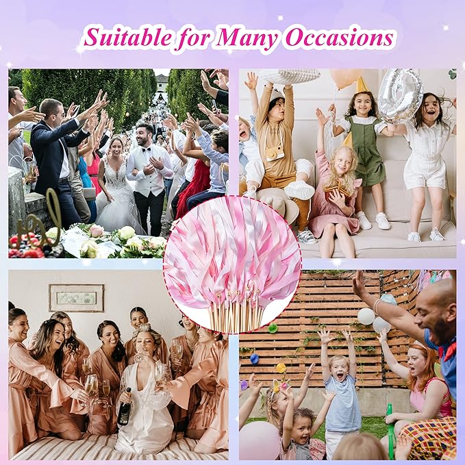 60 Pieces Wedding Colorful Ribbon - Image 5