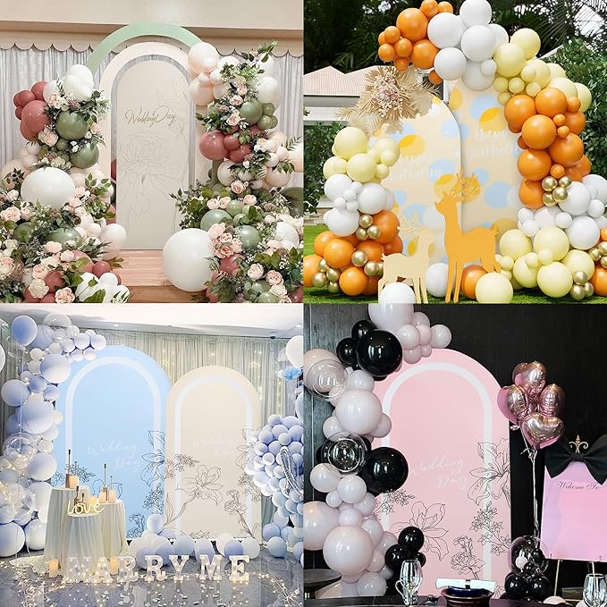 Wedding Arch Cover 7.2FT Spandex Arch Backdrop Cover Stretchy Backdrop - Image 3