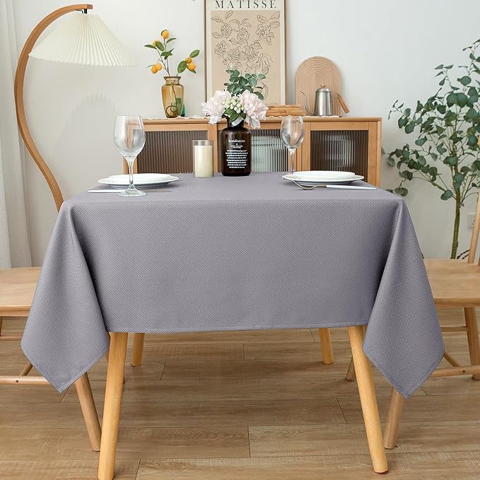 Biscaynebay Textured Fabric Square Tablecloths 54x54 Inches, Wedding and Parties - Image 7