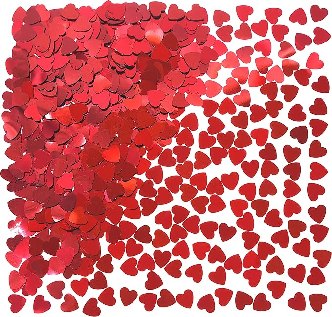Red Love Heart Table Confetti - Image 3