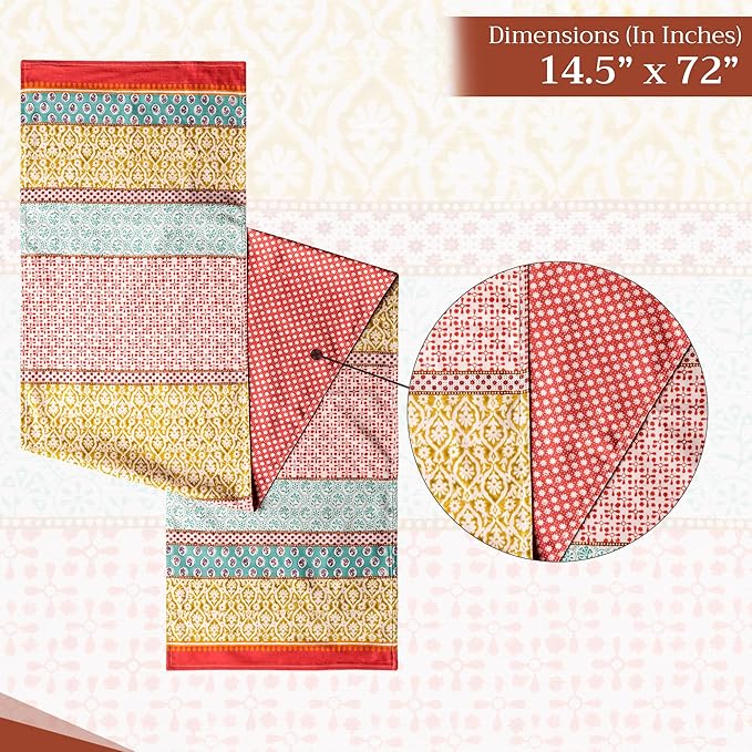Maison d' Hermine Table Runner 100% Cotton Double Layer Table Runners 72 inches - Image 4
