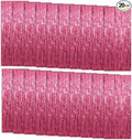 20 Pack Foil Curtain Backdrop Pink Metallic Tinsel Foil Fringe Curtains Photo by KEJ