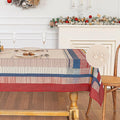 MYSKY HOME Cotton Table Cloth, Rustic Striped Fall Tablecloth, Farmhouse Table by MYSKYHOME