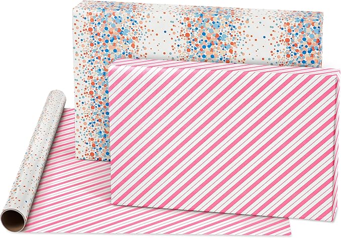 American Greetings 175 sq. ft. Reversible Wrapping Paper - Image 3
