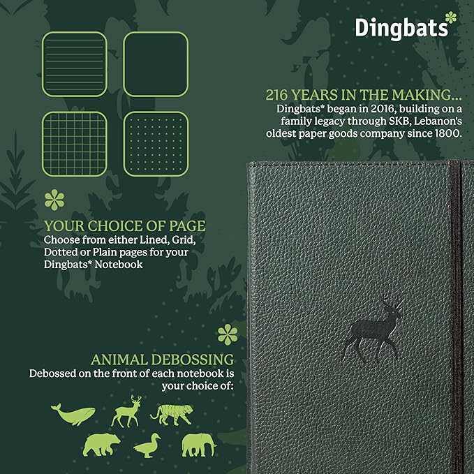 Dingbats* Wildlife Lined Writing Journal Notebook A5 - Image 2