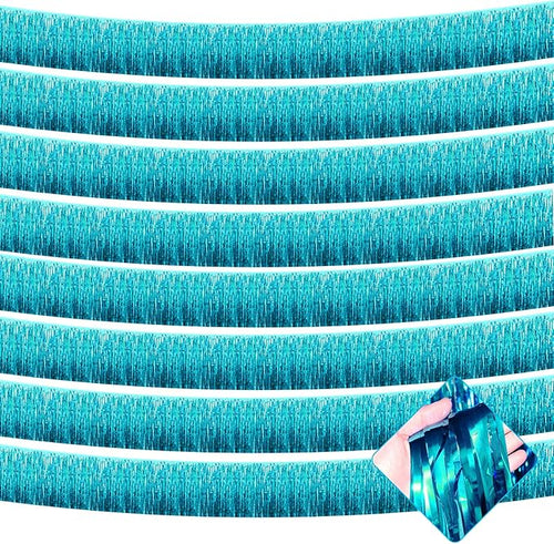 10 Pack 10 Feet Foil Fringe Garland Metallic Tinsel Streamers Banner Wall by AIKENLIN