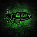 Personalized Tiki Bar Decor LED Tin Metal Sign Wall Art, Backyard Grill Pool by soulglass