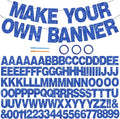 BEISHIDA 116 PCS A-Z Glitter Blue DIY Letter Banner Kit Make Your Own by Beishida