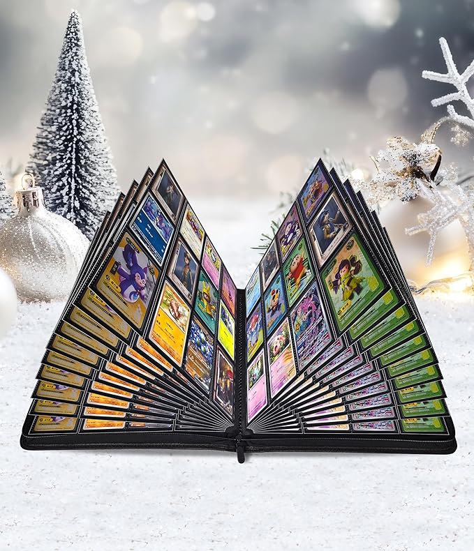 12 Pockets Premium Card Binder 480 Cards Trading Card Binders Side Load Card - Image 7