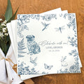 Luxury Personalized Dog Wedding Napkins, Custom Wedding Cocktail Napkins by GiantBigHands