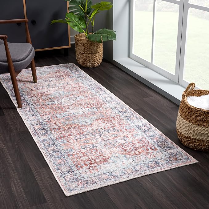 Bloom Rugs Caria Washable Non-Slip 12 ft Runner by BloomRugs