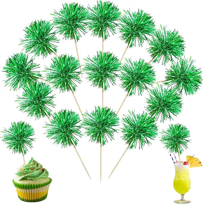 Ephlyn 30Pcs Foil Firework Cupcake Toppers Party Birthday Cake Toppers Supplies by Ephlyn