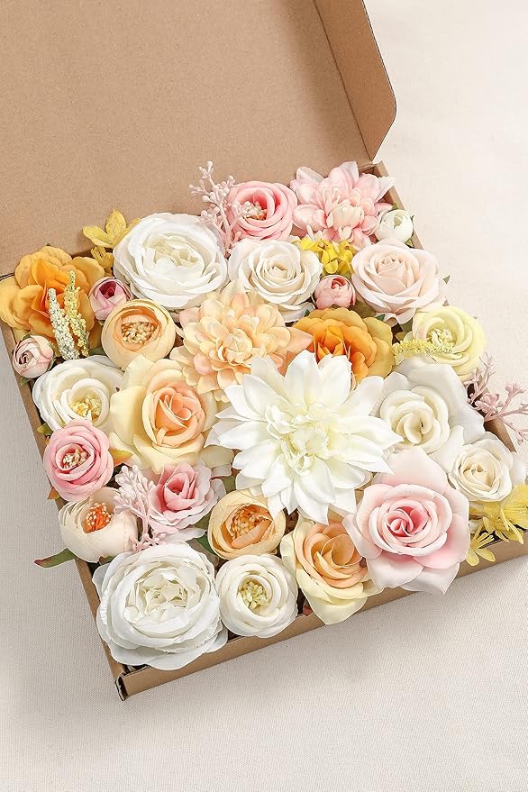 Serra Flora Artificial Wedding Flowers Bouquets Centerpieces Faux Flowers Combo - Image 3