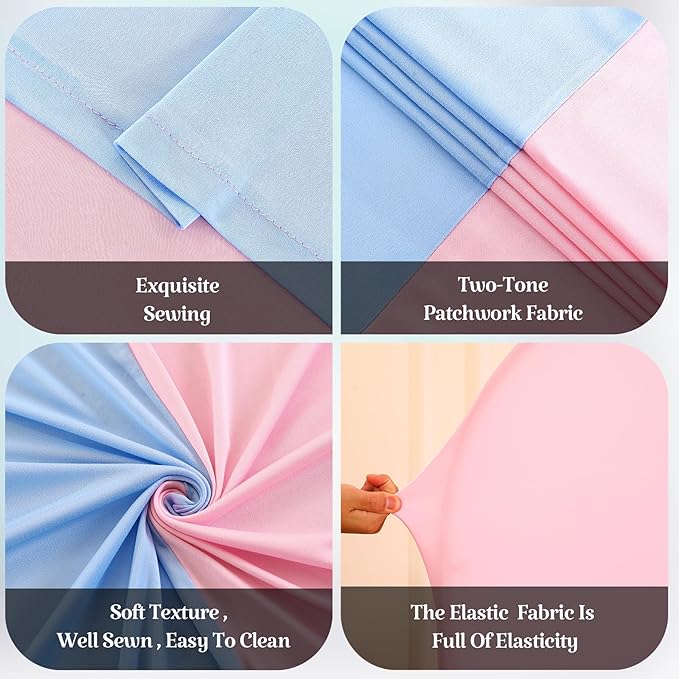 7.2FT 6FT Arch Backdrop Cover for Wedding, Birthday Party Decor, Chiara - Image 4