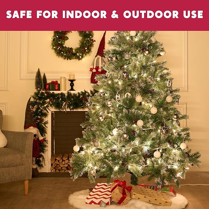 Joiedomi Christmas String Lights Indoor, 200 Mini Warm Fairy Light, 43FT - Image 6