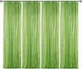Sugargirl Apple Green Sequin Backdrop Curtain 4 Panels 2FTx8FT Glitter Apple by Sugargirl