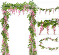 DearHouse 4Pcs 6.6Ft/Piece Artificial Flowers Silk Wisteria Garland Artificial by DearHouse