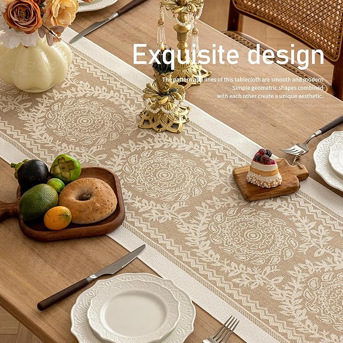 Table Runners 107 Inches, Waterproof Boho Table Runner - Image 5