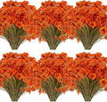 20 Bundles Artificial Fall Flowers Outdoor UV Resistant Fake Flowers No Fade by JEMONG