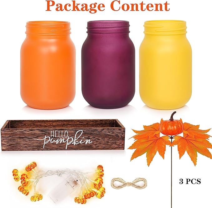 Thanksgiving Decorations Indoor 3 PCS, Thanksgiving Table Decor - Image 4