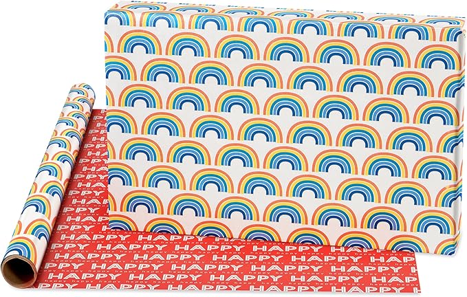 American Greetings 160 sq. ft. Reversible Wrapping Paper Set - Image 5