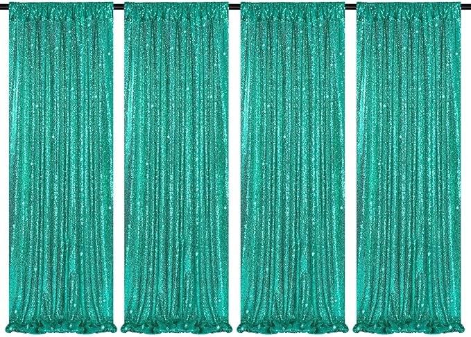 Backdrop Curtains for Mermaid Party Decor by QueenDream