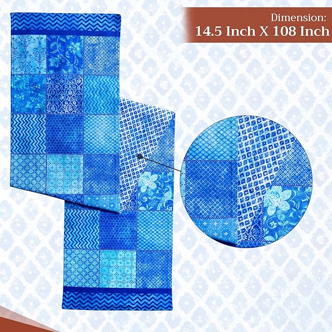 Maison d' Hermine Table Runner 100% Cotton Double Layer Table Runners 108 - Image 4