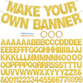 BEISHIDA 116 PCS A-Z Glitter Gold DIY Letter Banner Kit Make Your Own by Beishida