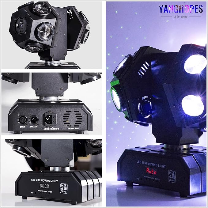 Moving Head DJ Light with Rotating Beam - Image 3